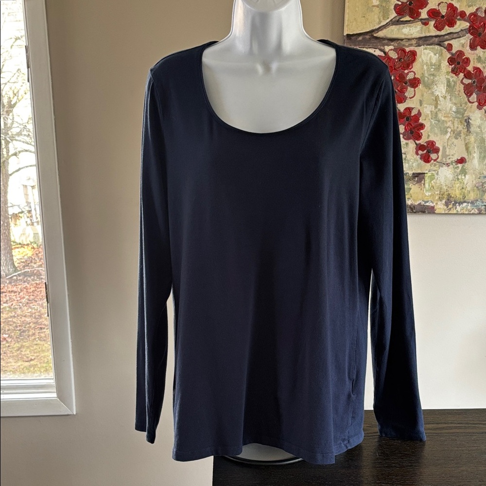 Lands End shaped fit long sleeve shirt